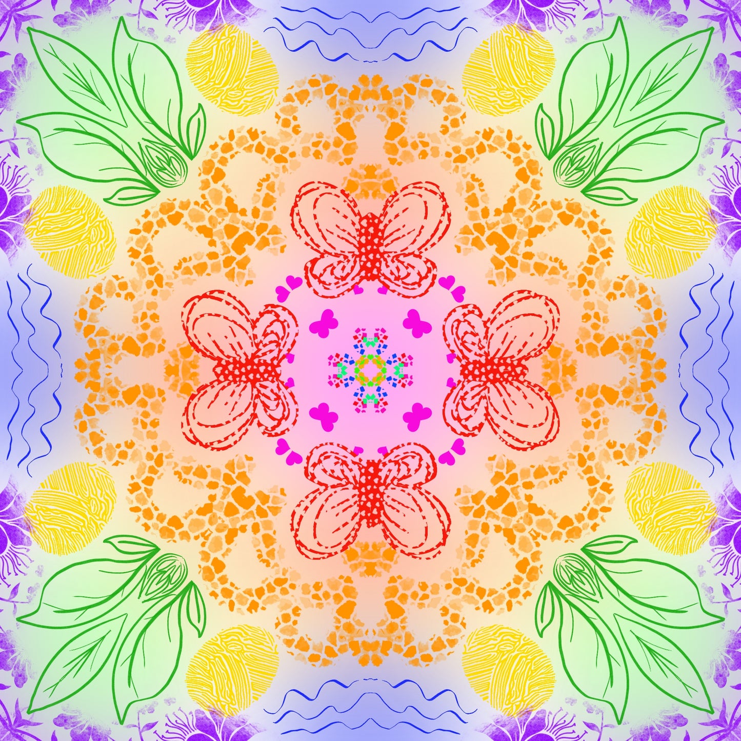 Soul shot mandala shaped artwork - CUSTOM + Picture Intuitive Reading